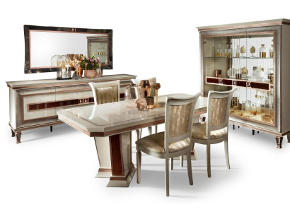 Table à manger Salle à manger Set de salle à manger Mobilier Table 5 pièces Chaise 4x Chaises arredoclassic