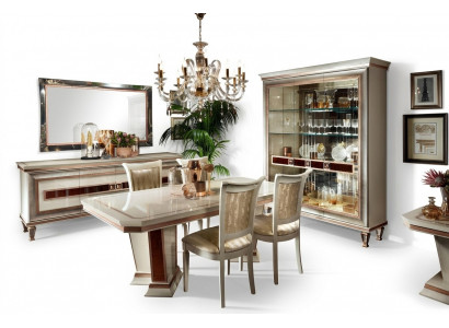 Table à manger 4x chaises Vitrine Commode 8 pièces. Salle à manger Set Groupe Suite Table nouvelle