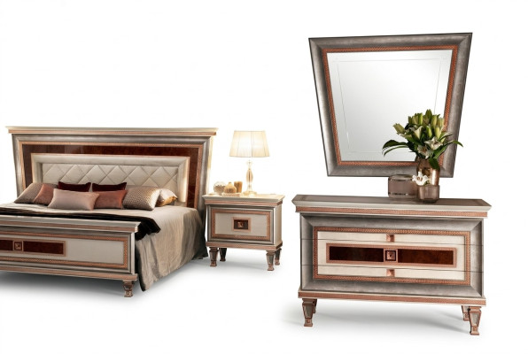 Meubles de style élégant pour la chambre Commode Armoire Style Classique Buffet avec miroir