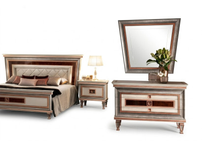 Meubles de style élégant pour la chambre Commode Armoire Style Classique Buffet avec miroir