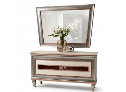 Consoles Table Commode avec Miroir Ensemble de Meubles de Luxe Console 2 pièces. Fabriqué en Italie