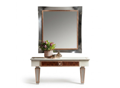 Classique Grand Miroir Miroir mural Miroir suspendu Cadre en bois Porte-manteau neuf