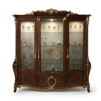 Vitrine de luxe Mobilier de salon Armoire Vitrines en verre Armoires design Commodes