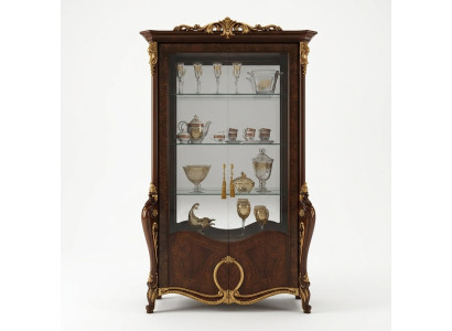 Salon Mobilier Classique Bois Vitrine en Verre Armoire en Verre Armoire Vitrine Présente le nouveau