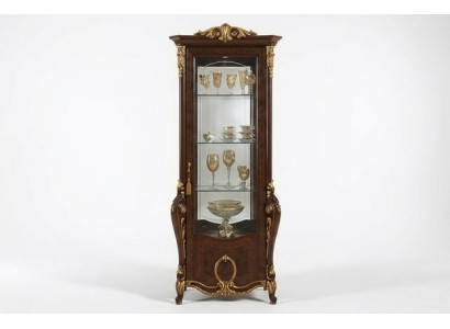 Étagère de garde-robe classique bibliothèque étagère Vitrine Vitrine en verre