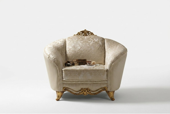 Fauteuil Conception Chaise Rembourrage Club nouveau Détente Tissu Textile Salon TV 1 Place