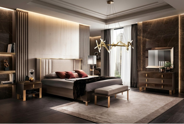 Conception de literie de lit double lit de chambre d'hôtel 180x200cm arredoclassic