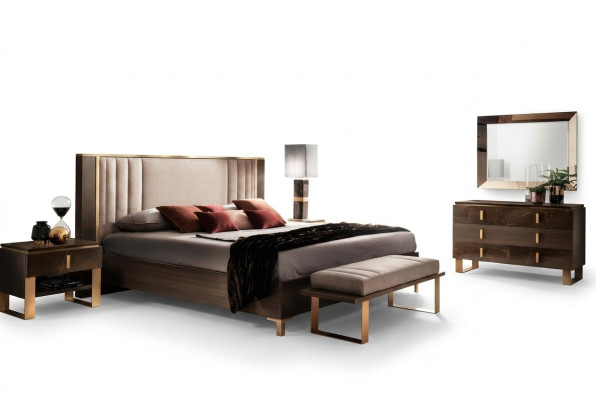 Conception de literie de lit double lit de chambre d'hôtel 180x200cm arredoclassic