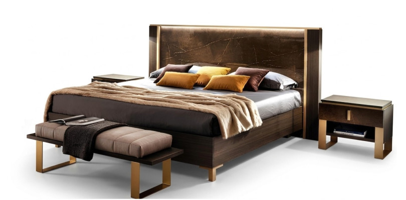 Revêtement de lit Lit double classique en bois 180x200cm Lits d'hôtel Chambre à coucher nouveau