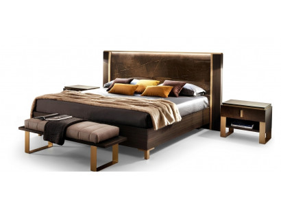 Revêtement de lit Lit double classique en bois 180x200cm Lits d'hôtel Chambre à coucher nouveau