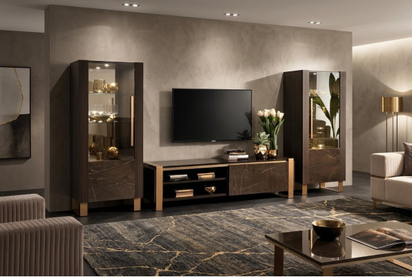 Meuble TV design Buffet TV Commode Buffet bas Armoire étagère de chambre Salon de luxe