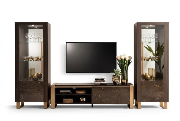 Meuble TV design Buffet TV Commode Buffet bas Armoire étagère de chambre Salon de luxe