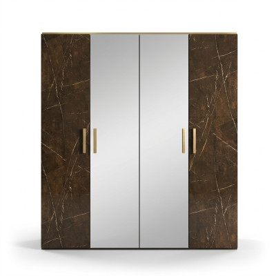 Armoire de vêtements de luxe Armoires de vêtements Armoires de designer Mobilier laqué de haute qualité Bois de vie Nouveau