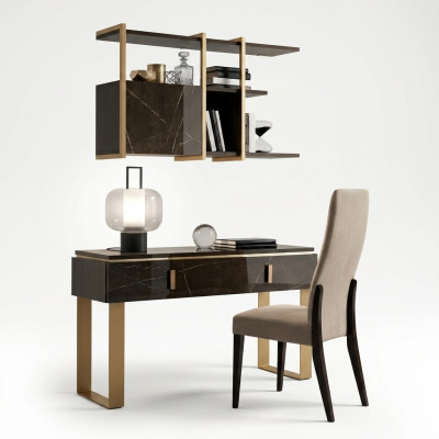 Mobilier de designer - Bureau, étagère murale et chaise - Nouveau mobilier - Mobilier italien