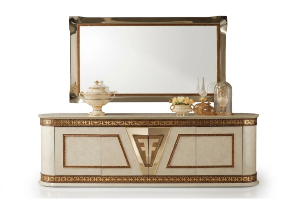 Miroir Miroir mural Miroir de couloir Salle de bain Couloir Décoration murale en bois Baroque
