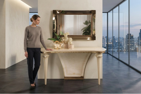 Table d'appoint en meubles italiens, console, table console, table basse de salon