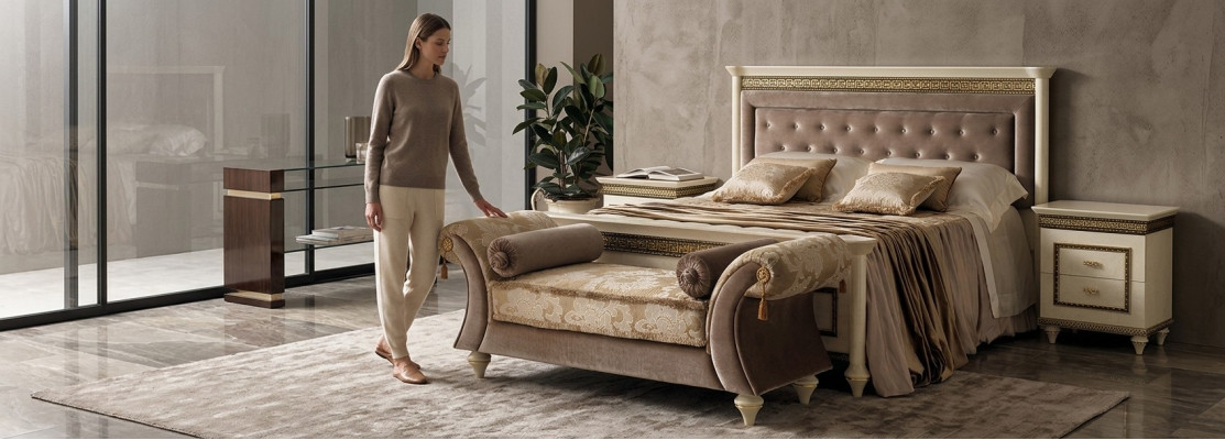 Chaise longue canapé salon chaise tissu baroque rococo arredoclassic