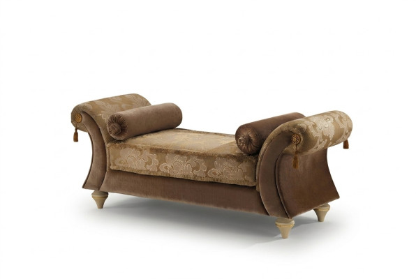 Chaise longue canapé salon chaise tissu baroque rococo arredoclassic