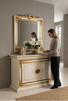 Style de poitrine du Baroque Antique Commode Commode Salon Chambre D'étagère Bahut
