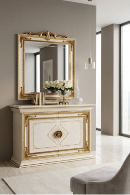 Style de poitrine du Baroque Antique Commode Commode Salon Chambre D'étagère Bahut