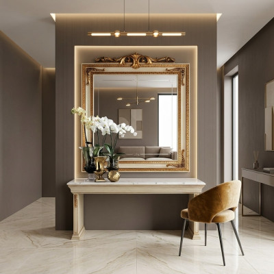 Miroir mural Décoration Meuble Salon Aménagement intérieur Portemanteau Miroir mural neuf