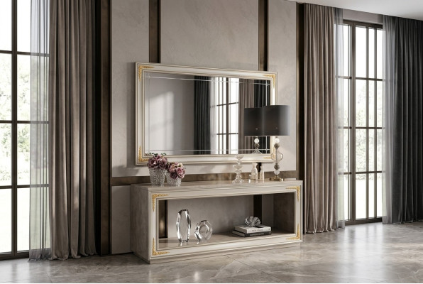 Miroir Miroir mural Miroir de couloir Rectangulaire Bois Décoration murale Miroir Baroque