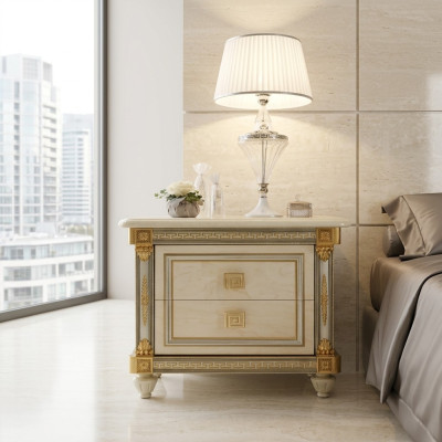 Table de chevet Design Console Tables d'appoint Chambre à coucher Bois Consoles de luxe nouvelles