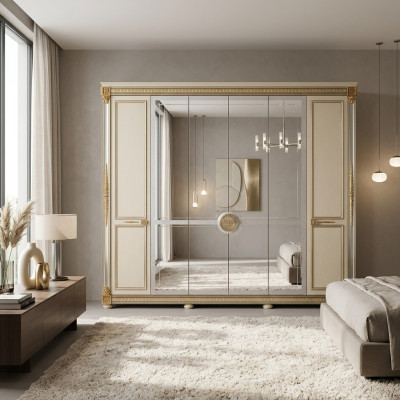 Garde-robe Chambre Garde-robe en bois style baroque et rococo Arredoclassic-meubles