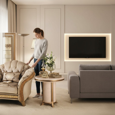 Design Table basse Table d'appoint Canapé Salon Table Mobilier arredoclassic nouveauté