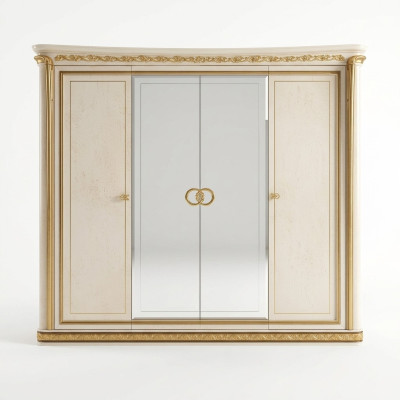 Armoire à vêtements Armoires à vêtements Miroir Meubles Salon Meubles en bois Arredoclassic
