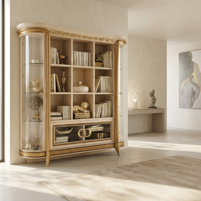Bibliothèque de bureau Armoire classeur Mobilier de luxe Style Antique Armoire arredoclassic