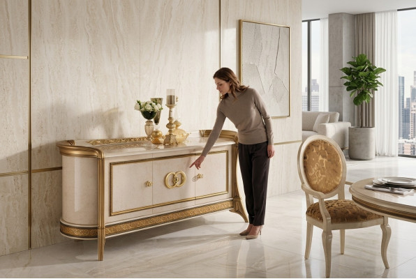 Tiroirs de designer Buffet Commodes Étagère Bois Armoire Italie nouveau