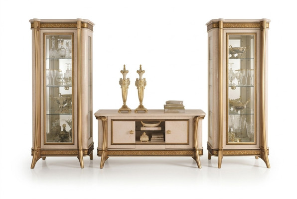 Étagères de design Buffet TV Sideboard Télévision Muré Low Board Armoire de luxe Commode Étagère
