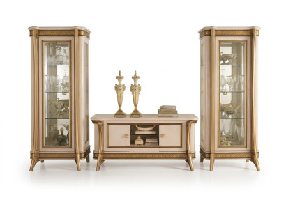 Étagères de design Buffet TV Sideboard Télévision Muré Low Board Armoire de luxe Commode Étagère