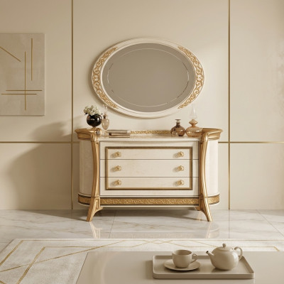 Commode Buffet Commodes Buffets Armoire à 3 tiroirs Armoire en bois neuf