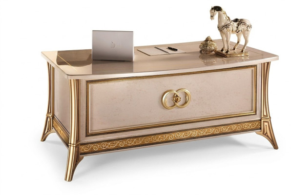 Bureau de luxe Bureau de style antique Rococo Baroque neuf