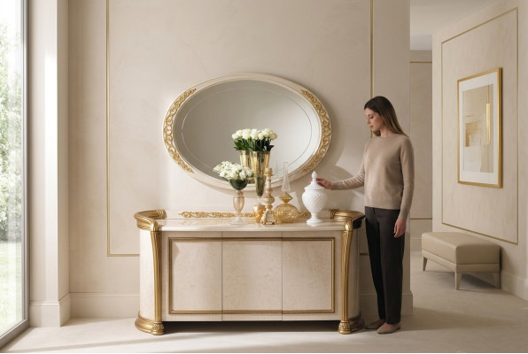 Miroir grand miroir mural xxl design royal rococo baroque mobilier miroir suspendu
