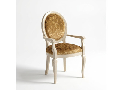 Conception de chaise Salle de séjour Salle à manger Bois Chaises Rembourrage Accoudoir arredoclassic
