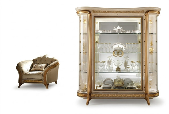 Vitrine Commodes Présentoirs Armoire Armoires en verre Penderie Italie arredoclassic