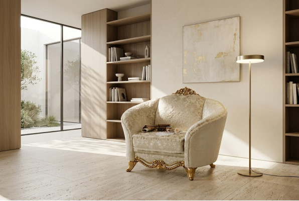 Conception Chaise de luxe Fauteuil Canapé 1 place Salon TV Chaise Sofa Textile neuf