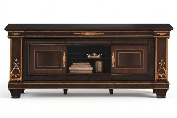 Bahut en bois artisanal Classique r Meuble de base Meuble TV Cabinet TV Nouveau meuble