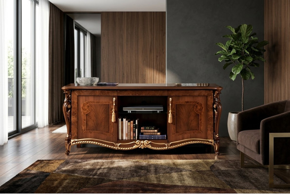 Meuble TV design Buffet télévision Armoire murale Basse Luxueux Étagères Commode Armoire nouvelle