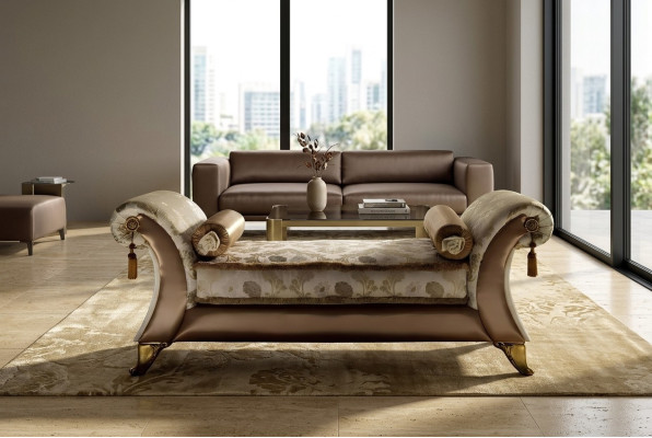Chaise longue transatlantique canapé banquette canapé chaise revêtement de siège salon club arredoclassic