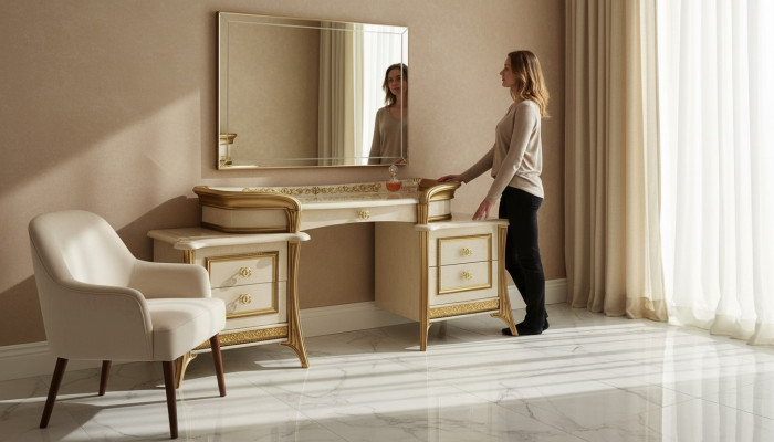 Consoles Table Coiffeuse Tables de maquillage Console Chambre Buffet Nouveau