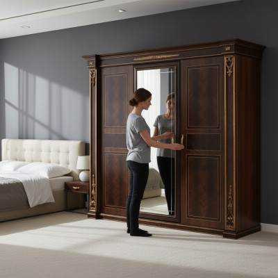 Chambre Armoire 3 portes Armoire en bois Armoire arredoclassic neuve
