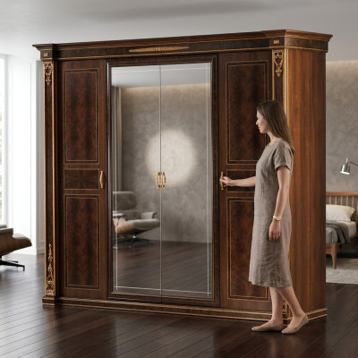 Armoire Chambre Armoire Bois Armoire Style Moderne Armoires de Luxe Classiques