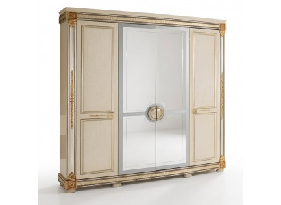 Armoire à vêtements de luxe Armoires à vêtements Mobilier laqué brillant Designer de meubles en bois vivant neuf