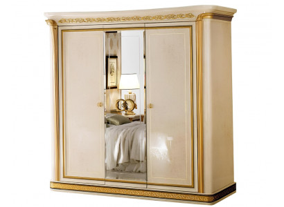Garde-robe Chambre Armoire en Bois Armoire 3 Portes Placards Luxe arredoclassic