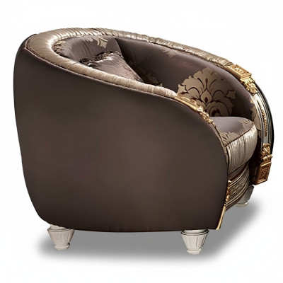 Fauteuil classique pour la télévision Canapé 1 place Canapés design en tissu Tapisserie nouvelle