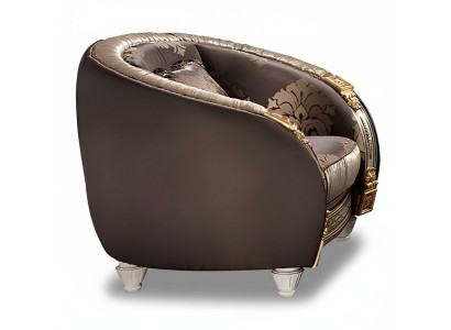 Fauteuil classique pour la télévision Canapé 1 place Canapés design en tissu Tapisserie nouvelle